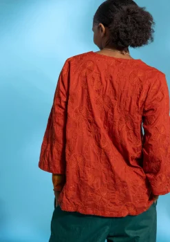 Blus "Clementine" i ekologisk bomull