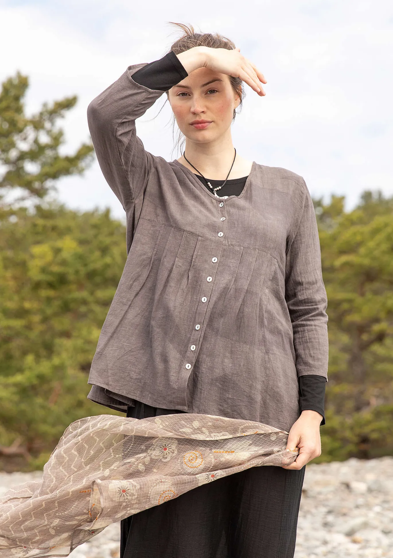 Blus "Samira" i ekologisk bomull