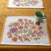 Bordstablett "Wild rose" i ekologisk bomull