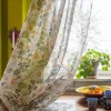 Gardin "Wild rose" i lin/bomull