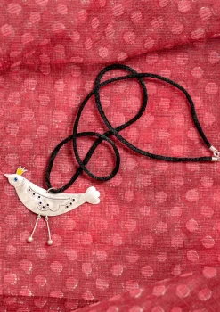 Halsband "Bird" i silver