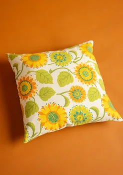 Kuddfodral "Sunflower" i ekologisk bomull/lin