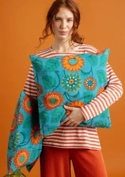 Kuddfodral "Sunflower" i ekologisk bomull/lin