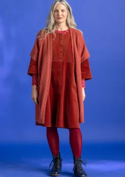 Långkofta i alpackamix