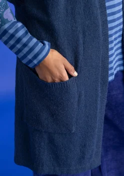 Långkofta i alpackamix