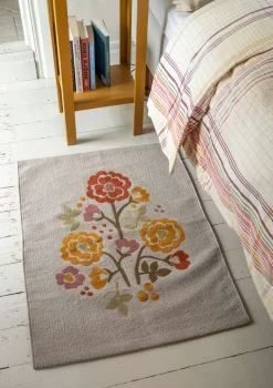 Matta "Wild rose" i ekologisk bomull