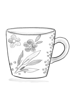 Mugg "Flower pots" i keramik