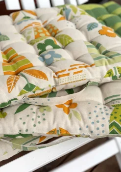 Sittdyna "Flower pots" i ekologisk bomull