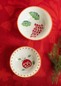 Skål "Fruits" i keramik, 2-pack