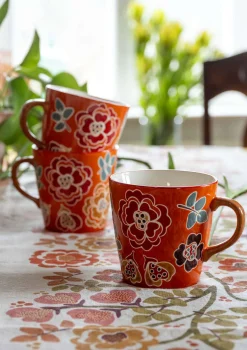Temugg "Wild rose" i keramik