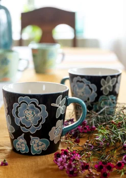 Temugg "Wild rose" i keramik