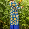 Trikåklänning "Sunflower" i lyocell/elastan