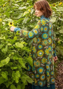 Trikåklänning "Sunflower" i lyocell/elastan