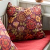 Tryckt kuddfodral "Wild rose" i lin/bomull