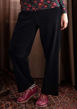 Velourbyxa "Nora" i ekologisk bomull/återvunnen polyester