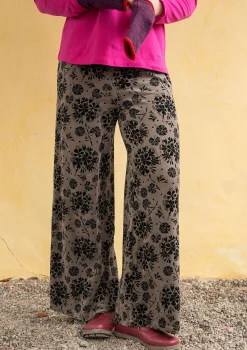 Velourbyxa "Selma" i ekologisk bomull/återvunnen polyester