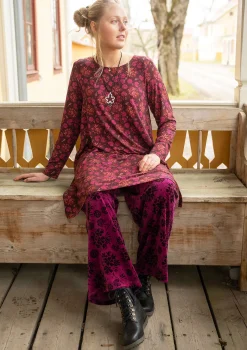 Velourbyxa "Selma" i ekologisk bomull/återvunnen polyester