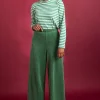 Velourbyxor i ekologisk bomull/återvunnen polyester