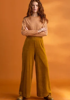 Velourbyxor i ekologisk bomull/återvunnen polyester