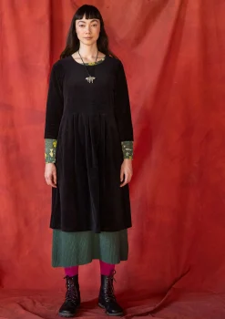 Velourklänning "Fyrverkeri" i ekologisk bomull/återvunnen polyester