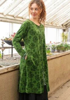 Velourklänning "Selma" i ekologisk bomull/återvunnen polyester