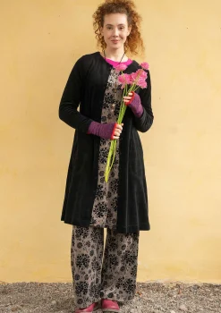 Velourklänning "Selma" i ekologisk bomull/återvunnen polyester