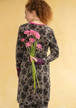 Velourklänning "Selma" i ekologisk bomull/återvunnen polyester