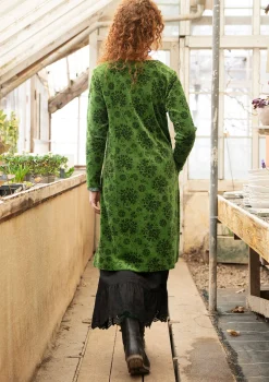 Velourklänning "Selma" i ekologisk bomull/återvunnen polyester