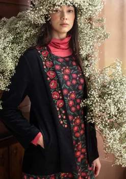 Velourkofta "Nora" i ekologisk bomull/återvunnen polyester