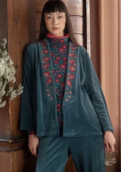 Velourkofta "Nora" i ekologisk bomull/återvunnen polyester