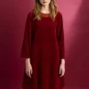 Velourtunika i ekologisk bomull/återvunnen polyester