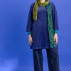 Velourtunika i ekologisk bomull/återvunnen polyester