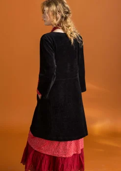 Velourtunika i ekologisk bomull/återvunnen polyester
