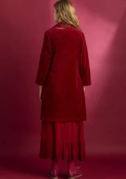 Velourtunika i ekologisk bomull/återvunnen polyester