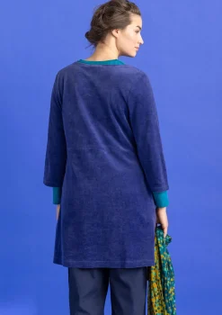Velourtunika i ekologisk bomull/återvunnen polyester