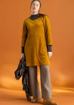 Velourtunika i ekologisk bomull/återvunnen polyester