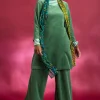 Velourtunika i ekologisk bomull/återvunnen polyester