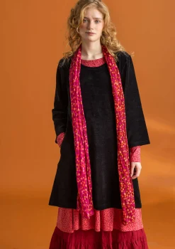 Velourtunika i ekologisk bomull/återvunnen polyester