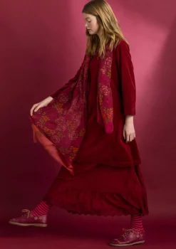 Velourtunika i ekologisk bomull/återvunnen polyester