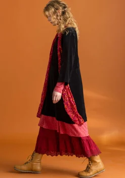 Velourtunika i ekologisk bomull/återvunnen polyester