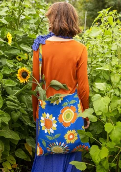 Väska "Sunflower" i ekologisk bomull/lin
