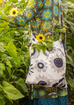 Väska "Sunflower" i ekologisk bomull/lin