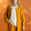 Vävd artistblus ”Asta” i lin