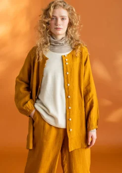 Vävd artistblus ”Asta” i lin