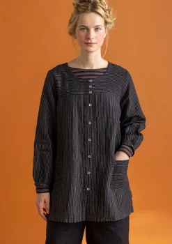 Vävd artistblus ”Asta” i lin
