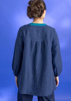 Vävd artistblus ”Asta” i lin