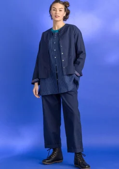 Vävd artistblus ”Asta” i lin