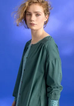 Vävd blus ”Hedda” i ekologisk bomull