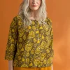 Vävd blus ”Hedda” i ekologisk bomull