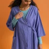 Vävd kimono i ekologisk bomullsdobby